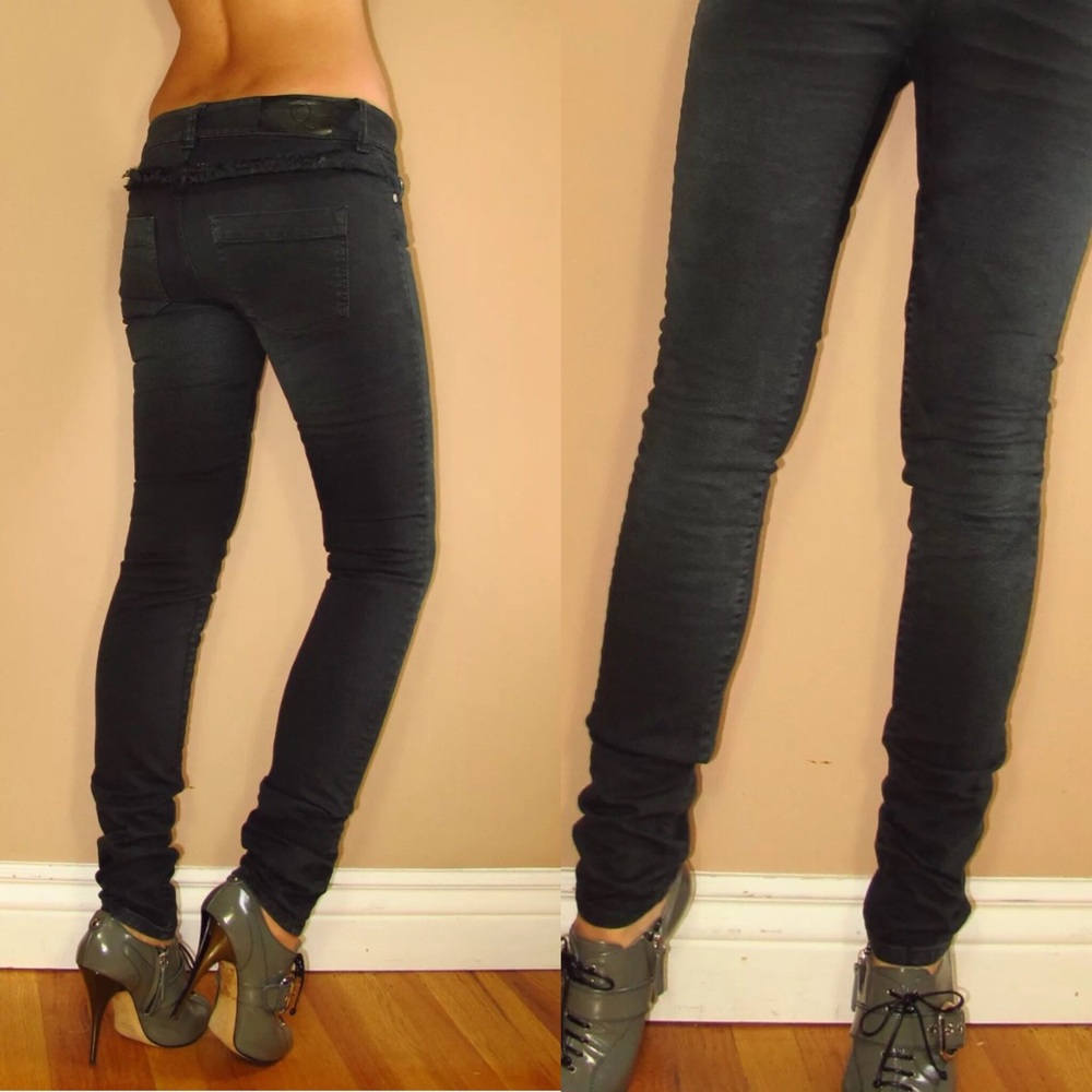 🆕 Alexander McQueen Black Mid Rise Skinny Jeans